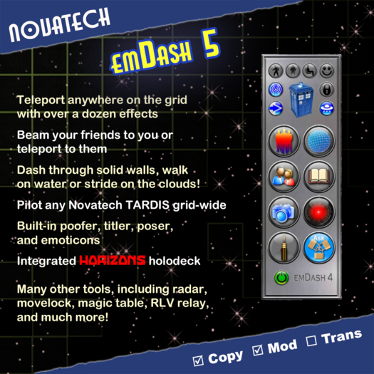 Second Life Marketplace - emDash - Advanced Personal Transporter